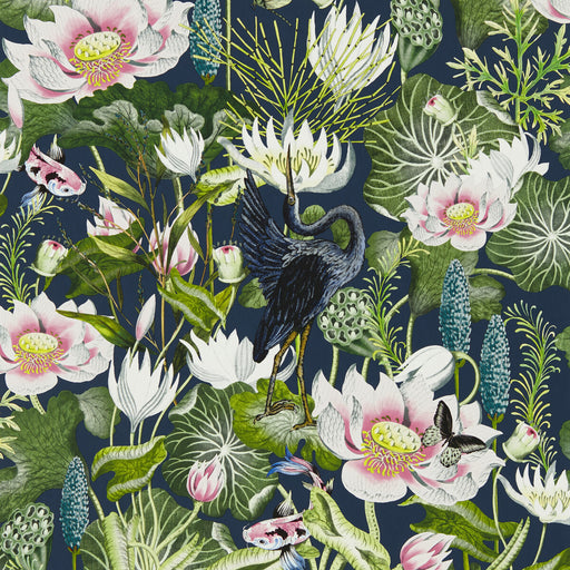 CLARKE AND CLARKE - W0137/04 - WATERLILY WP - Wallpaper By the Roll