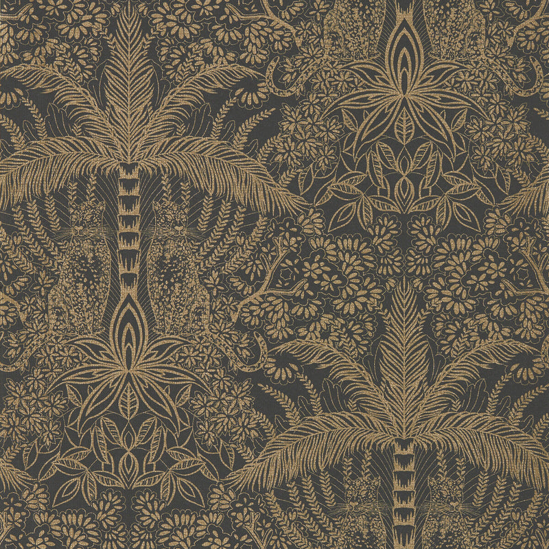 CLARKE AND CLARKE - LEOPARDO- ANTIQUE/NOIR WP - Wallcovering by the Roll ANTIQUE/NOIR WP