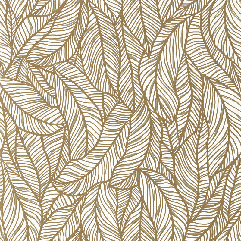 CLARKE AND CLARKE - SELVA- BRONZE/IVORY WP - Wallcovering by the Roll BRONZE/IVORY WP