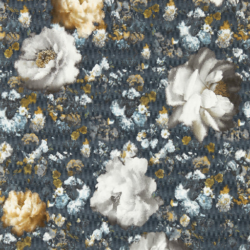 CLARKE AND CLARKE - CAMILE- MIDNIGHT/GOLD WP - Wallcovering by the Roll MIDNIGHT/GOLD WP