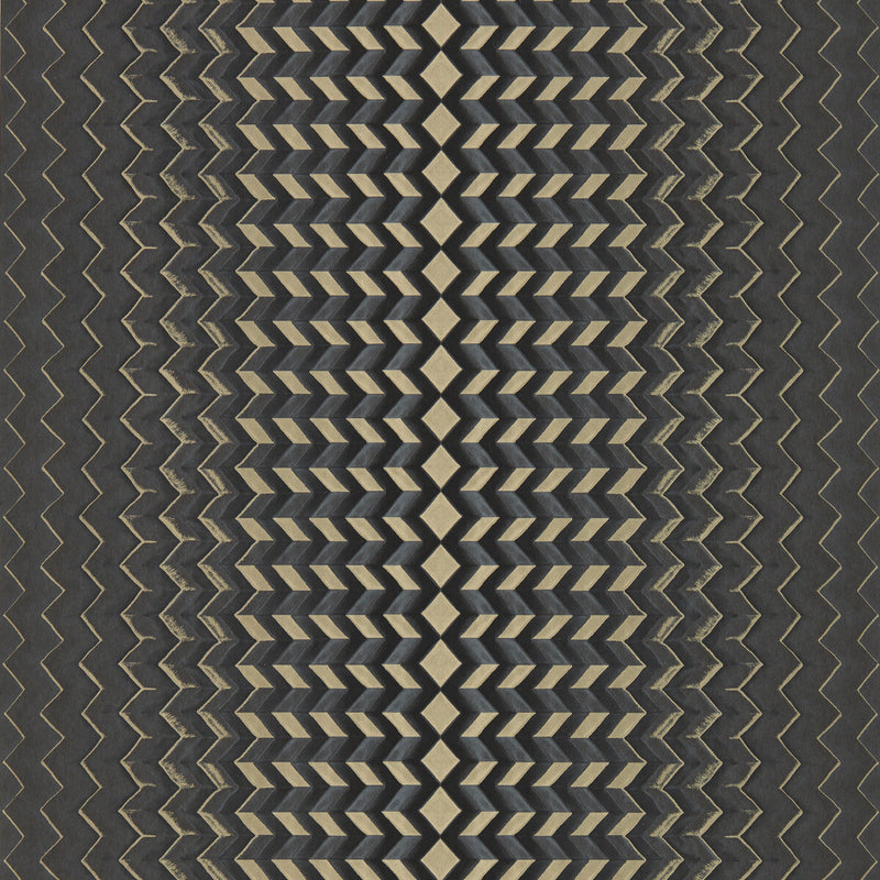CLARKE AND CLARKE - FRAGMENT- CHARCOAL/GOLD WP - Wallcovering by the Roll CHARCOAL/GOLD WP