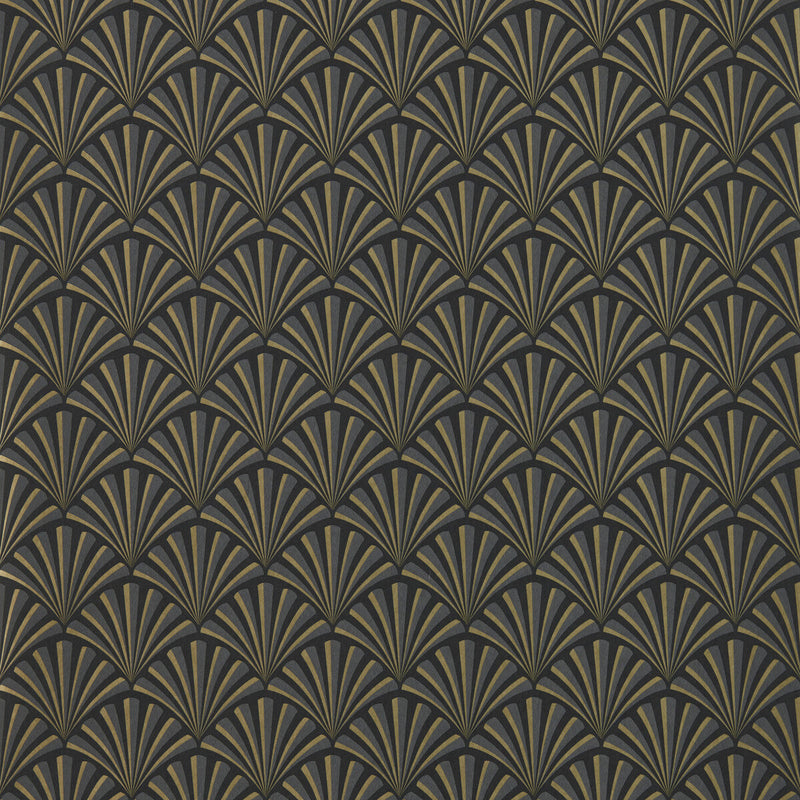 CLARKE AND CLARKE - CHRYSLER- NOIR WP - Wallcovering by the Roll NOIR WP