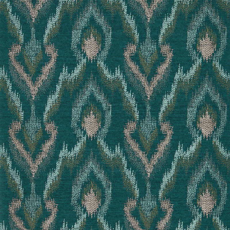 CLARKE AND CLARKE - VELLUTO- TEAL WP - Wallcovering by the Roll TEAL WP