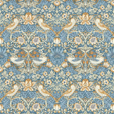 CLARKE AND CLARKE - STRAWBERRY THIEF- DENIM WP - Wallcovering by the Roll