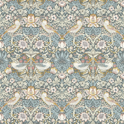 CLARKE AND CLARKE - STRAWBERRY THIEF- SLATE WP - Wallcovering by the Roll SLATE WP