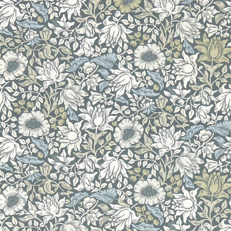 CLARKE AND CLARKE - MALLOW- SLATE WP - Wallcovering by the Roll SLATE WP
