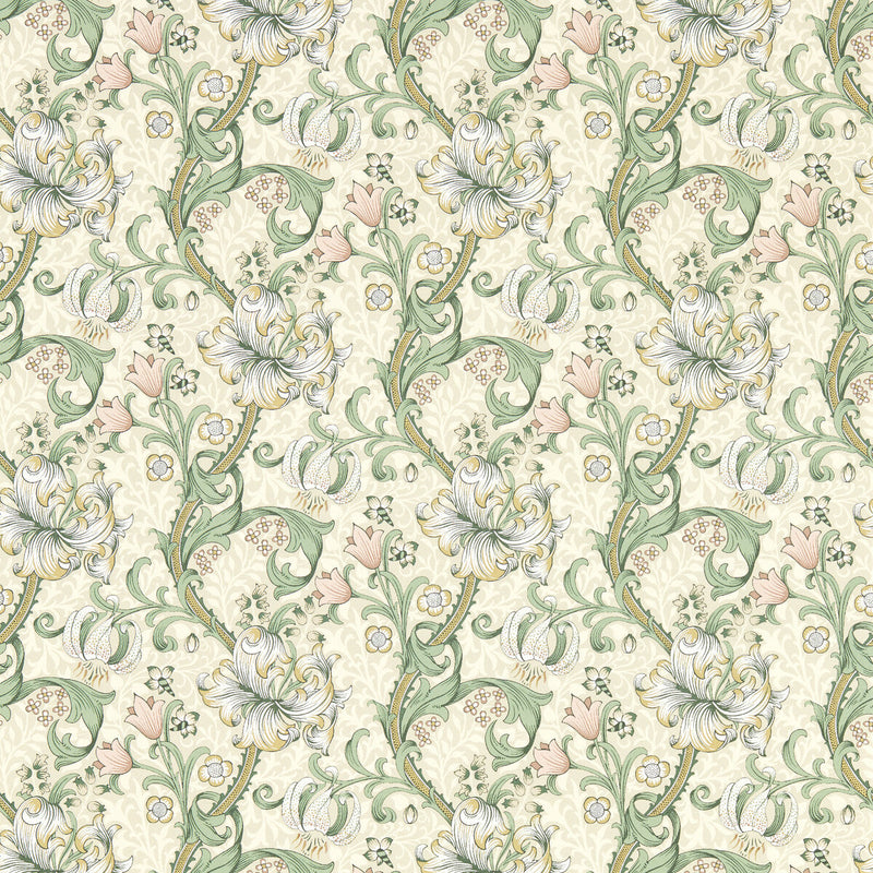 CLARKE AND CLARKE - GOLDEN LILY- LINEN WP - Wallcovering by the Roll LINEN WP