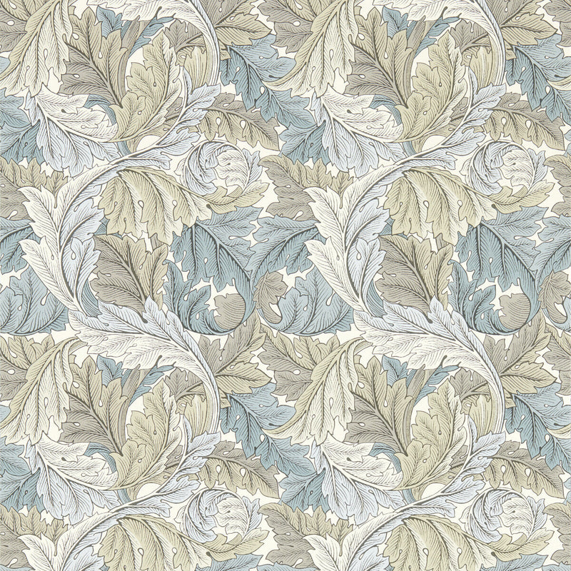 CLARKE AND CLARKE - ACANTHUS WP- DOVE - Wallcovering by the Roll DOVE