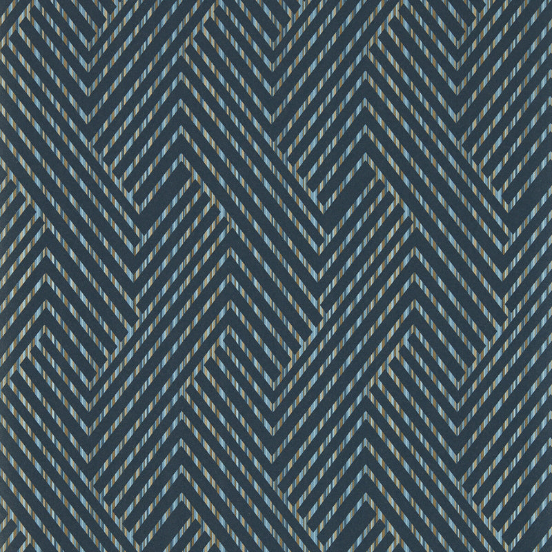 CLARKE AND CLARKE - GRASSETTO- MIDNIGHT WP - Wallcovering by the Roll MIDNIGHT WP