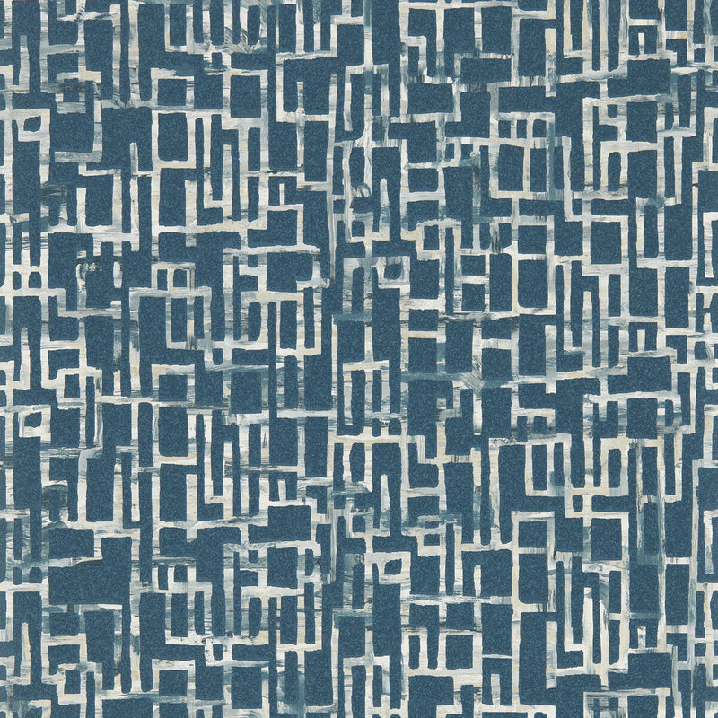 CLARKE AND CLARKE - QUADRATA- MIDNIGHT WP - Wallcovering by the Roll MIDNIGHT WP