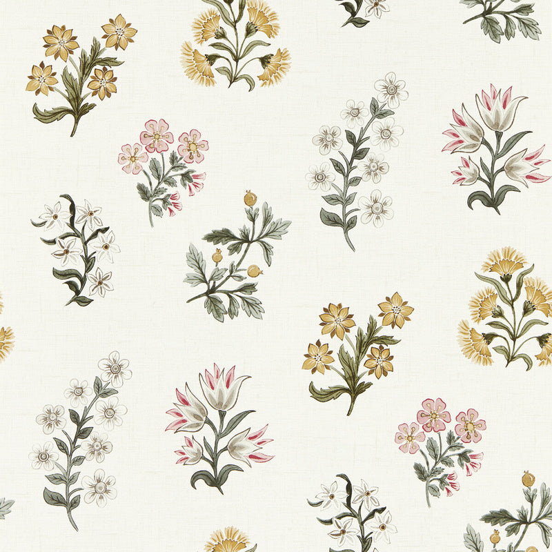 CLARKE AND CLARKE - LEIDEN - BLUSH OCHRE WP - Wallpaper By The ROLL