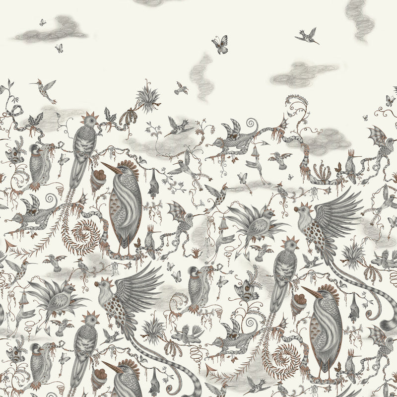 CLARKE AND CLARKE - CLOUD - FOREST/IVORY WP - Wallpaper By The EACH