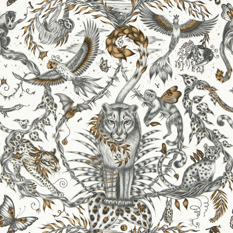 CLARKE AND CLARKE - BOSQUE DREAMS- BRONZE WP - Wallcovering by the Roll BRONZE WP