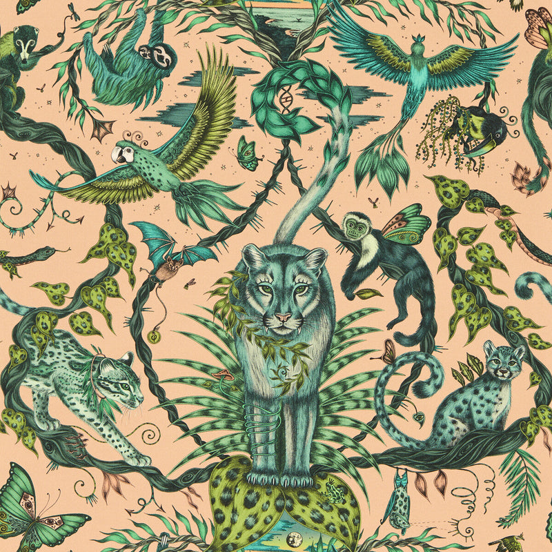 CLARKE AND CLARKE - BOSQUE DREAMS- PINK WP - Wallcovering by the Roll PINK WP