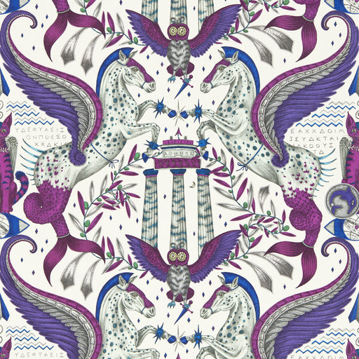 CLARKE AND CLARKE - ODYSSEY MYTHOS- VIOLET WP - Wallcovering by the Roll VIOLET WP