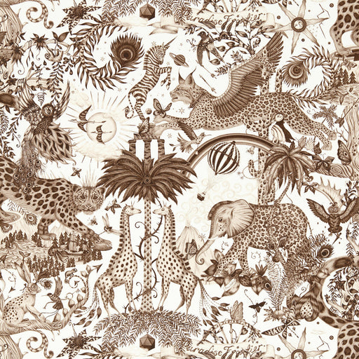 CLARKE AND CLARKE - PARADISE LOST- SEPIA WP - Wallcovering by the Roll SEPIA WP