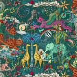CLARKE AND CLARKE - PARADISE LOST- TEAL WP - Wallcovering by the Roll