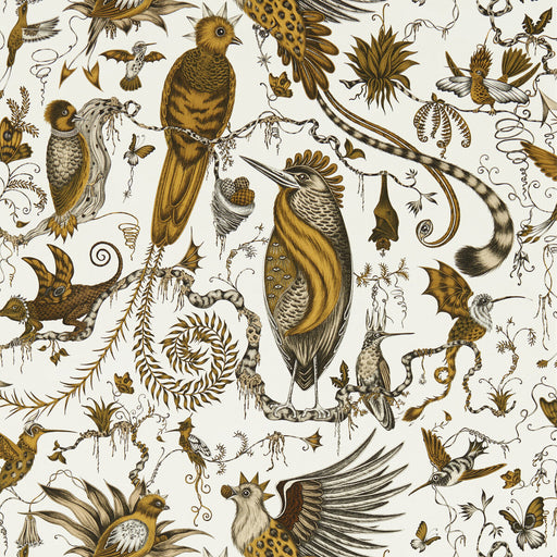 CLARKE AND CLARKE - QUETZAL- GOLD WP - Wallcovering by the Roll GOLD WP