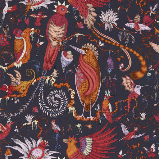 CLARKE AND CLARKE - QUETZAL- VIOLET WP - Wallcovering by the Roll VIOLET WP