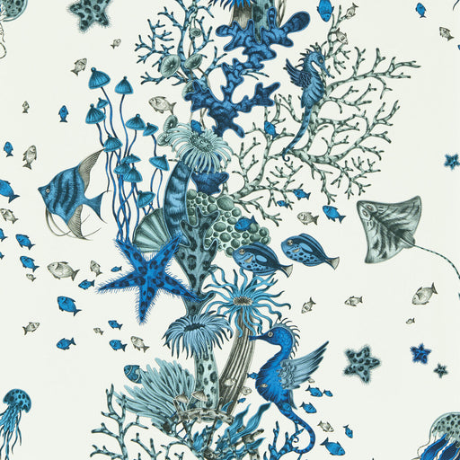 CLARKE AND CLARKE - SEAFOREST- BLUE WP - Wallcovering by the Roll BLUE WP