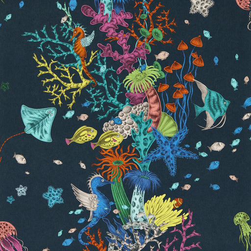 CLARKE AND CLARKE - SEAFOREST- NAVY WP - Wallcovering by the Roll NAVY WP