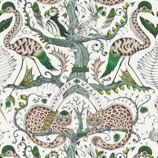 CLARKE AND CLARKE - WONDER WORLD- EMERALD WP - Wallcovering by the Roll EMERALD WP