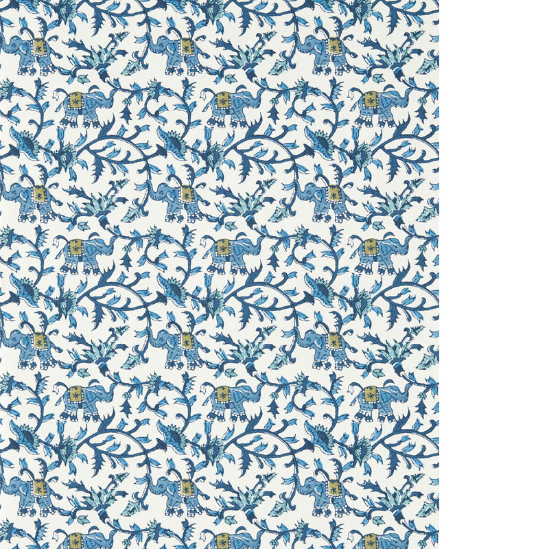 CLARKE AND CLARKE - HATHI - COBALT WP - Wallpaper By The ROLL