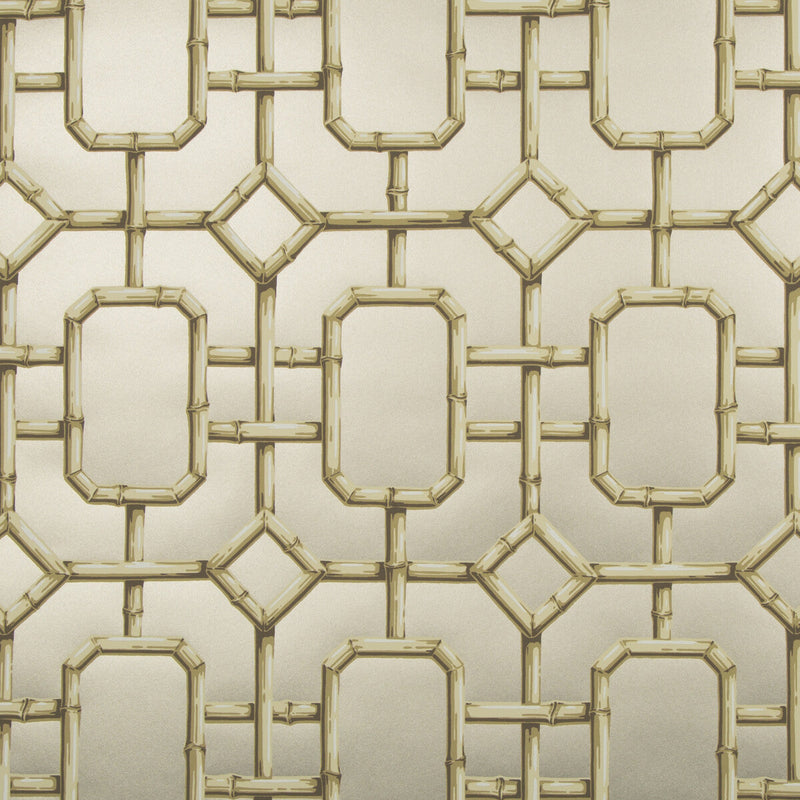 KRAVET COUTURE - BAMBU FRET- PEWTER - Wallcovering by the Roll PEWTER