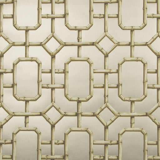 KRAVET COUTURE - BAMBU FRET- PEWTER - Wallcovering by the Roll PEWTER