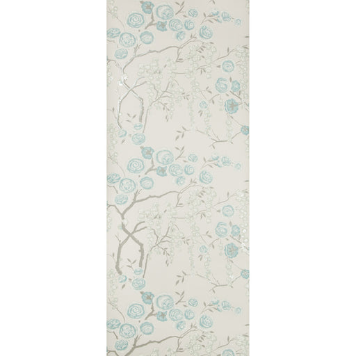 KRAVET DESIGN - PEONY TREE- AQUA - Wallcovering by the Roll AQUA