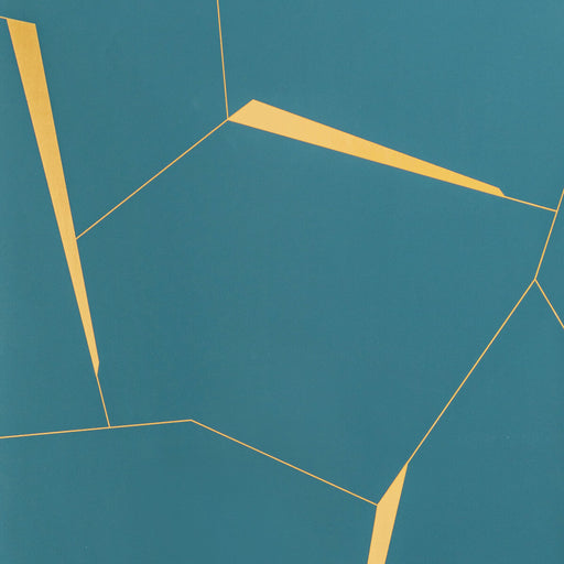 KRAVET COUTURE - DIVERGENT- TEAL - Wallcovering by the EACH TEAL