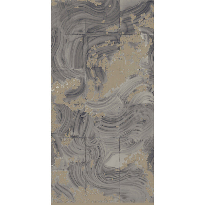 KRAVET COUTURE - REARRANGEMENTS- PETROL - Wallcovering by the Roll PETROL