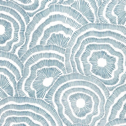 KRAVET COUTURE - PANACHE WP- INDIGO - Wallcovering by the Roll INDIGO