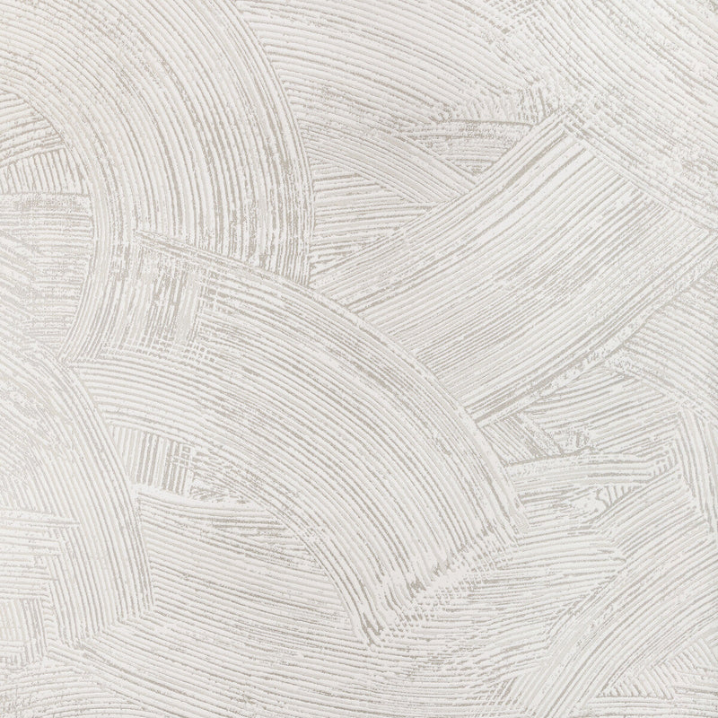 KRAVET COUTURE - MODERN SWIRL WP- SILVER - Wallcovering by the Roll SILVER