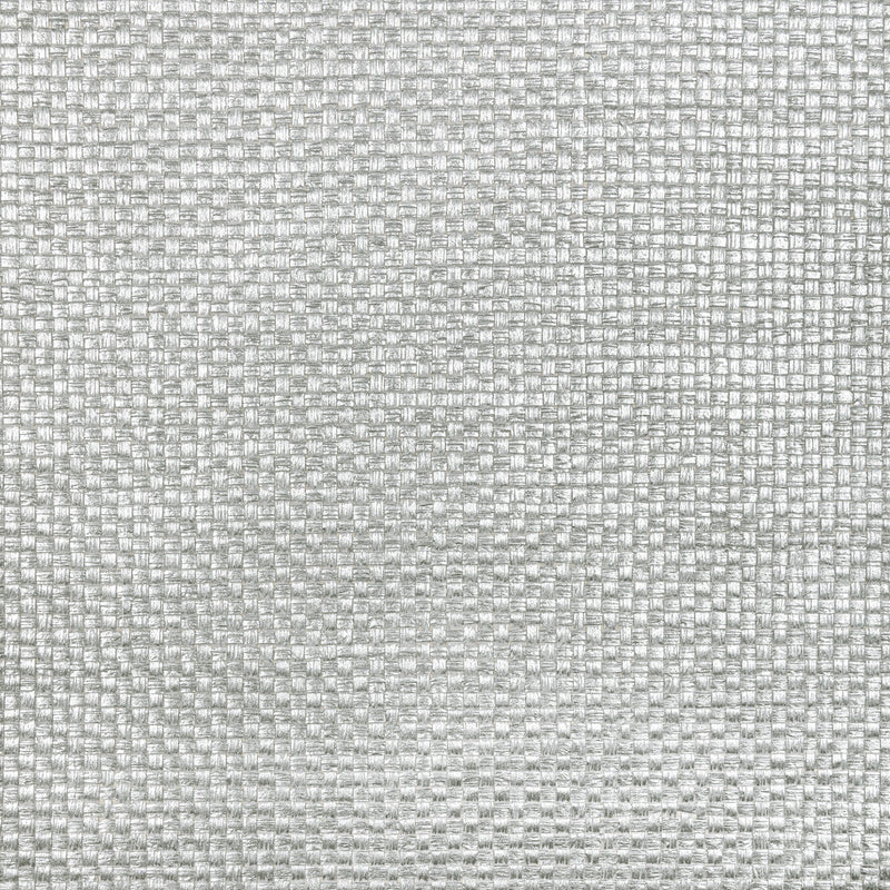 KRAVET COUTURE - METALLIC WEAVE- SILVER - Wallcovering by the Roll SILVER