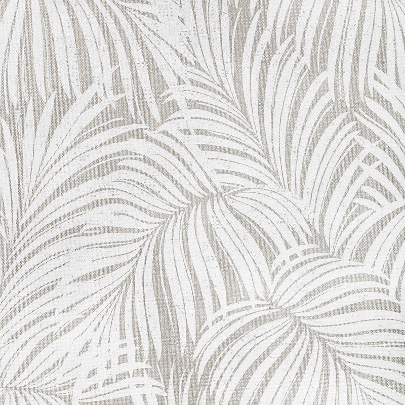 KRAVET COUTURE - LEAF PAPERWEAVE- SILVER - Wallcovering by the Roll SILVER
