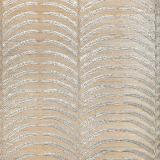KRAVET COUTURE - PLANTAE EMB SISAL- GREY - Wallcovering by the Yard GREY