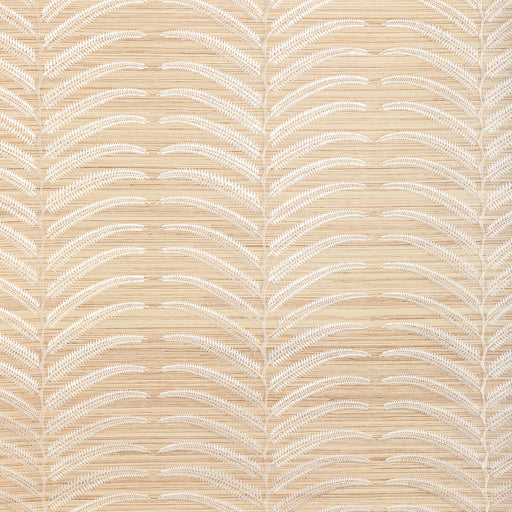 KRAVET COUTURE - W3834 - PLANTAE EMB SISAL - Wallpaper By the Yard