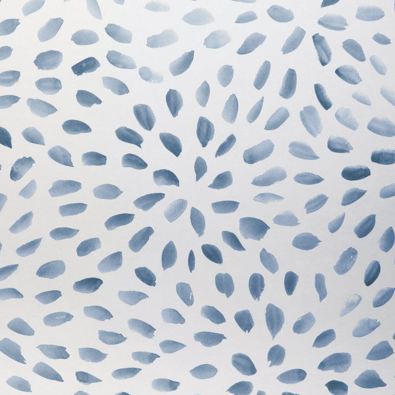 KRAVET COUTURE - PETAL BLOSSOM WP- LAPIS - Wallcovering by the Roll LAPIS