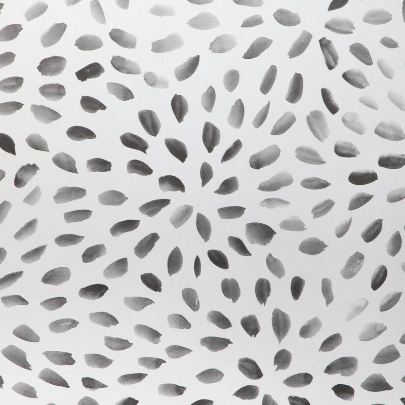 KRAVET COUTURE - PETAL BLOSSOM WP- ONYX - Wallcovering by the Roll ONYX