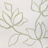 KRAVET COUTURE - FLORAL SKETCH WP- SAGE - Wallcovering by the Roll