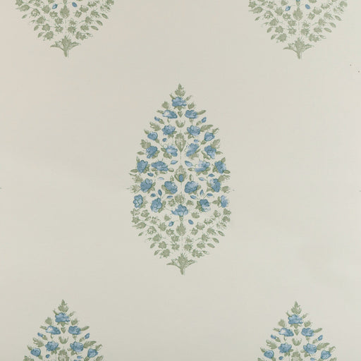 KRAVET COUTURE - ATELIER PAISLEY WP- BLUE SAGE - Wallcovering by the Roll BLUE SAGE