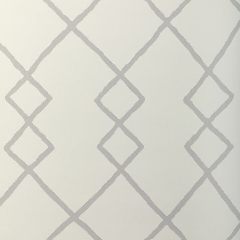 KRAVET COUTURE - GEO GRAPHICA WP- GREY - Wallcovering by the Roll GREY