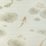 KRAVET COUTURE - LOTUS POND MICA WP- PEARL - Wallcovering by the Roll