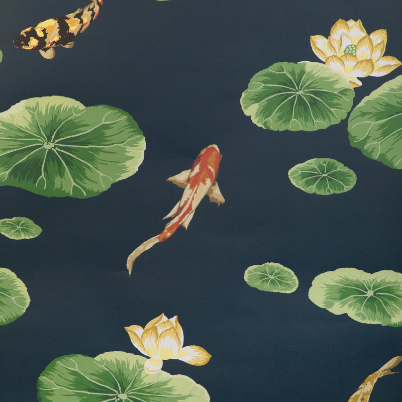 KRAVET COUTURE - LOTUS POND WP- LAGOON - Wallcovering by the Roll LAGOON