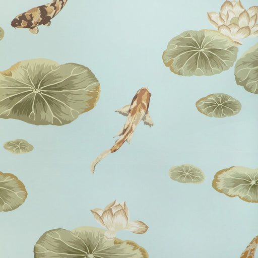 KRAVET COUTURE - LOTUS POND WP- FRESHWATER - Wallcovering by the Roll FRESHWATER