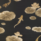 KRAVET COUTURE - LOTUS POND WP- NOIR - Wallcovering by the Roll