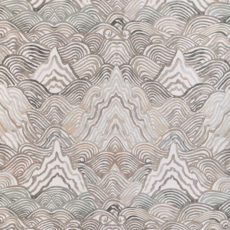 KRAVET COUTURE - SHANGRI LA WP- STONE - Wallcovering by the Roll STONE