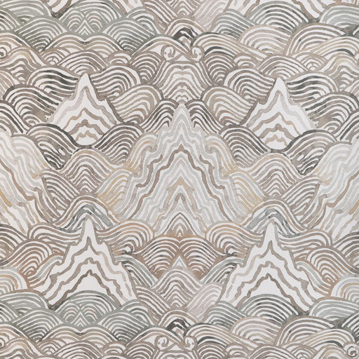 KRAVET COUTURE - SHANGRI LA WP- STONE - Wallcovering by the Roll STONE