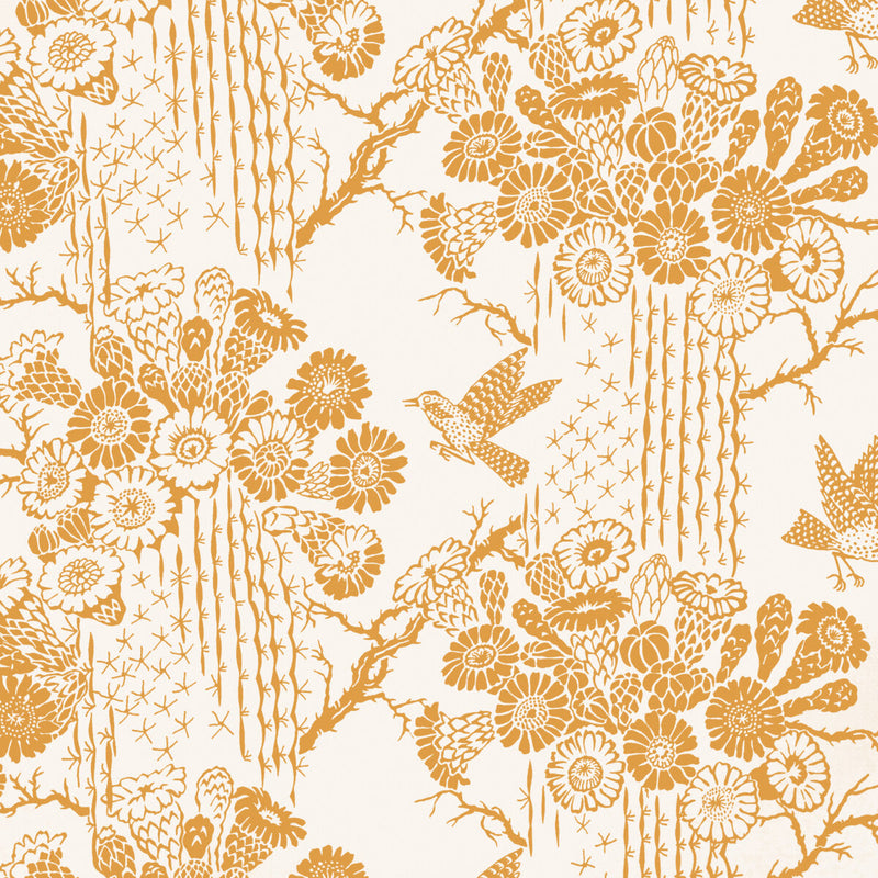KRAVET COUTURE - SAGUARO WP- SAFFRON - Wallcovering by the Roll SAFFRON